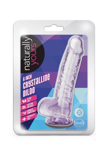 NATURALLY YOURS  6 INCH CRYSTALLINE DILD