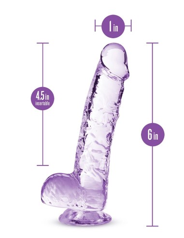 NATURALLY YOURS  6 INCH CRYSTALLINE DILD