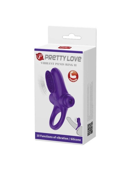 Pretty Love Vibrant Penis Ring 2 Purple