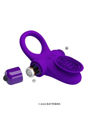 Pretty Love Vibrant Penis Ring 2 Purple