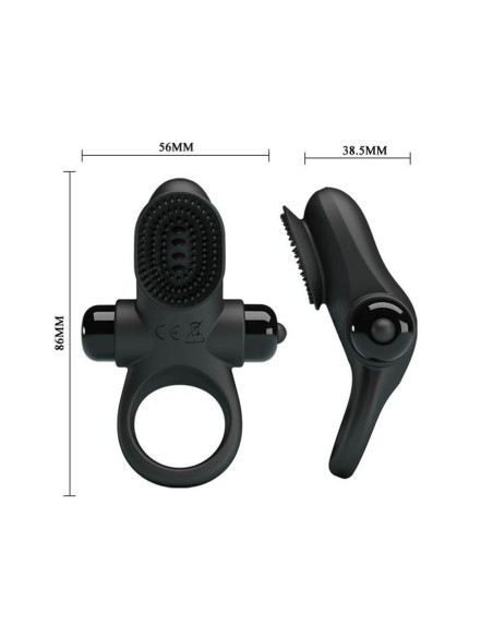 Pretty Love Vibrant Penis Ring 2 Black