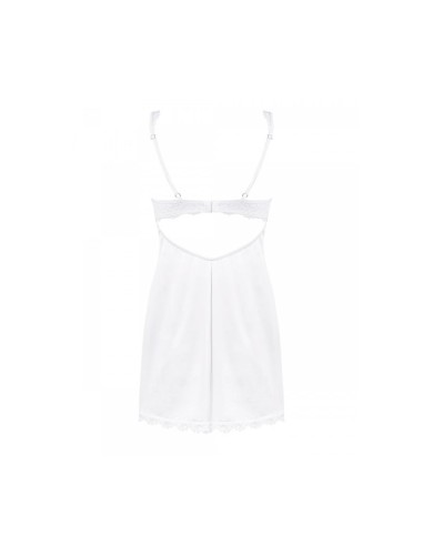 Amor Blanco chemise & thong S/M white