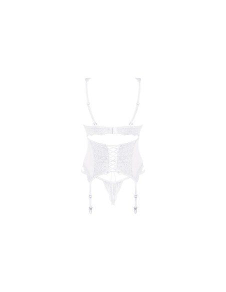 Amor Blanco corset & thong L/XL white