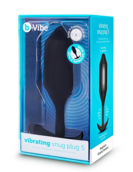 B-VIBE VIBRATING SNUG PLUG 5 BLACK