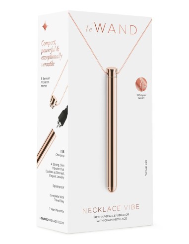 LE WAND VIBRATING NECKLACE ROSE GOLD