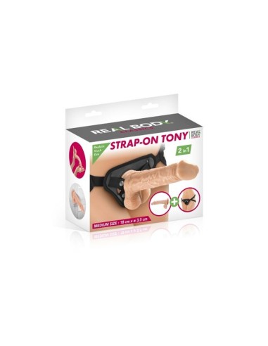 GODE STRAP-ON REALBODY TONY 18CM