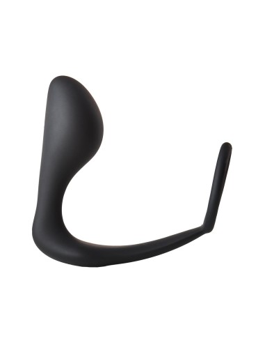 FANTASSTIC ANAL PLUG WITH COCKRING BLACK