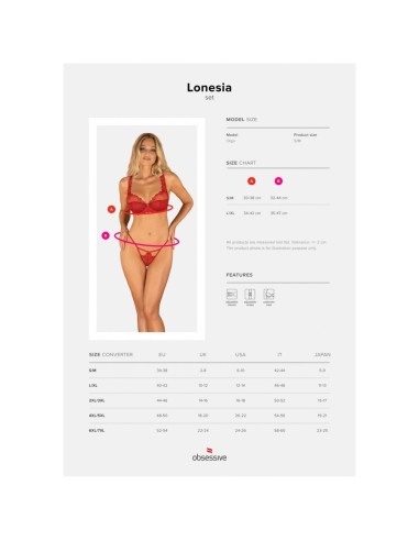 Lonesia 2 pcs set red