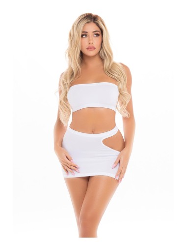 FEMME SEAMLESS 2PC SET WHITE