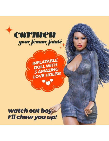 CARMEN LA FEMME FATALE BAMBOLA GONFIABIL