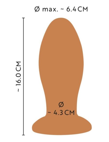 ANOS Big soft butt plug with s