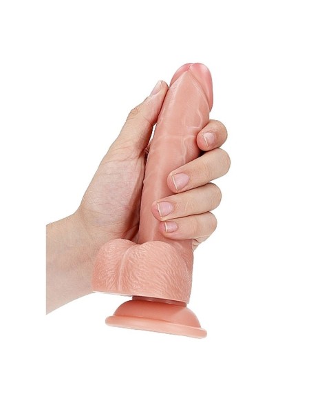 Dildo with Balls and Suction Cup - 18 cm