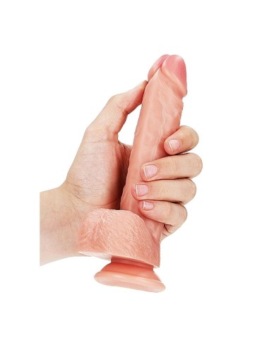 Dildo with Balls and Suction Cup - 18 cm