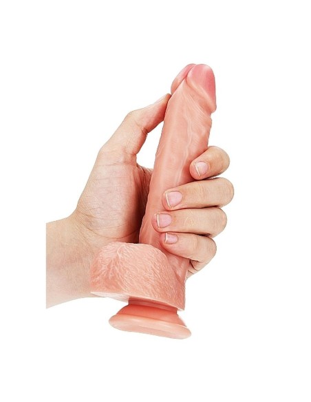 Dildo with Balls and Suction Cup - 18 cm
