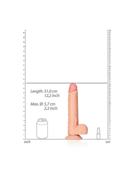 Dildo with Balls and Suction Cup - 28 cm