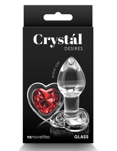 CRYSTAL DESIRES RED HEART SMALL