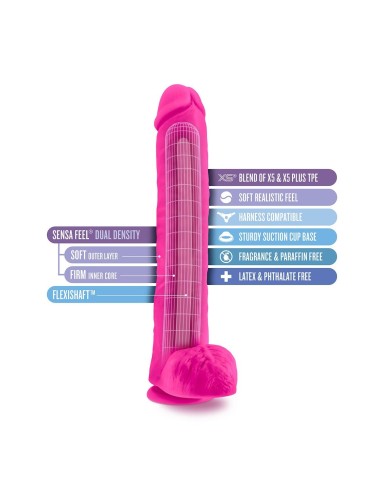 AU NATUREL BOLD DADDY 14 INCH DILDO PINK