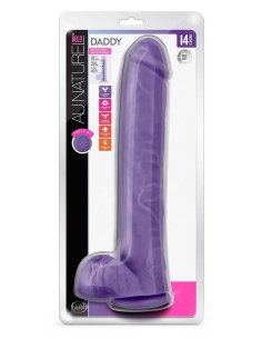 AU NATUREL BOLD DADDY 14 INCH DILDO PURP