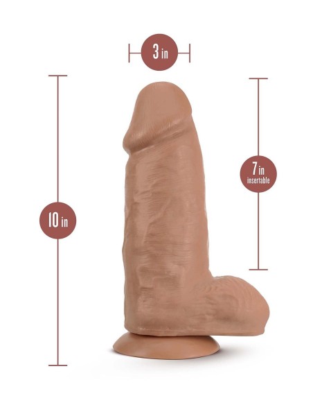 AU NATUREL CHUB 10 INCH DILDO MOCHA