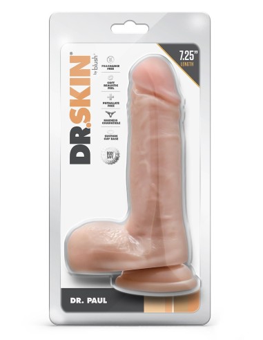 DR. SKIN DR. PAUL 7.25 INCH DILDO WITH B
