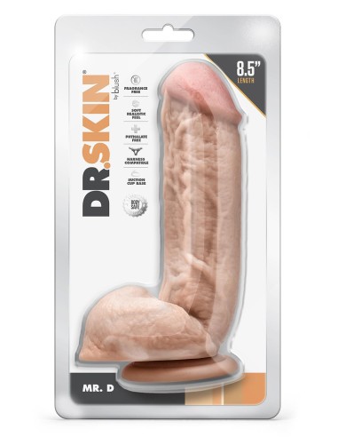 DR. SKIN MR. D 8.5 INCH DILDO WITH BALLS