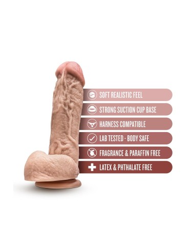 DR. SKIN MR. D 8.5 INCH DILDO WITH BALLS