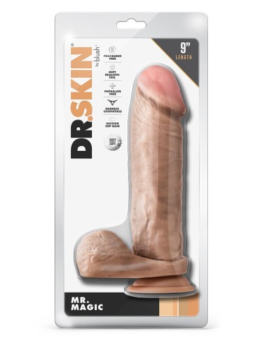 DR. SKIN MR. MAGIC 9 INCH DILDO WITH BAL