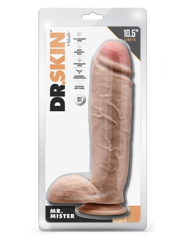 DR. SKIN MR. MISTER 10.5 INCH DILDO WITH