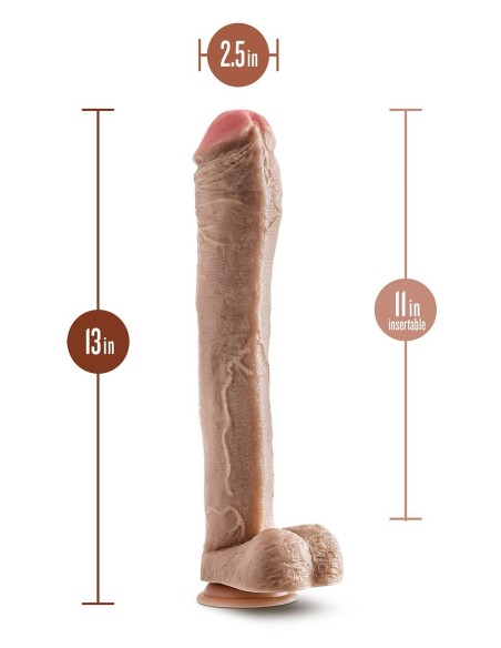DR. SKIN MR. ED 13 INCH DILDO WITH BALLS
