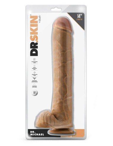 DR. SKIN DR. MICHAEL 14 INCH DILDO WITH