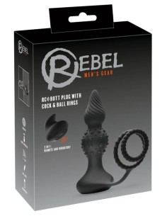 Rebel RC butt plug with cock&b