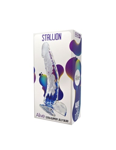 Stallion Jelly Dildo -Transparent- 22 cm