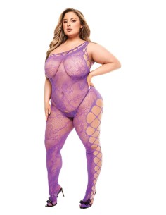 BACI OFF THE SHOULDER BODYSTOCKING PURPLE