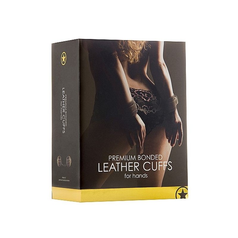 Leather Hand Cuffs - Brown acquista online su Porky's Store