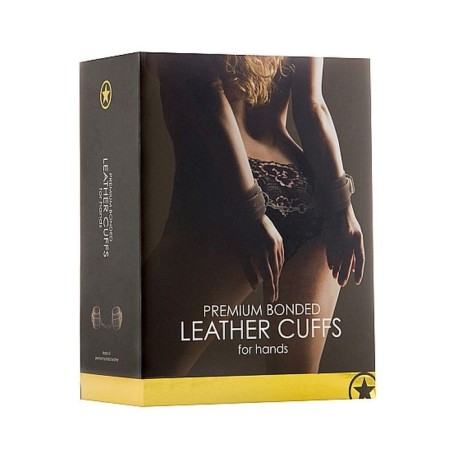 Leather Hand Cuffs - Brown acquista online su Porky's Store