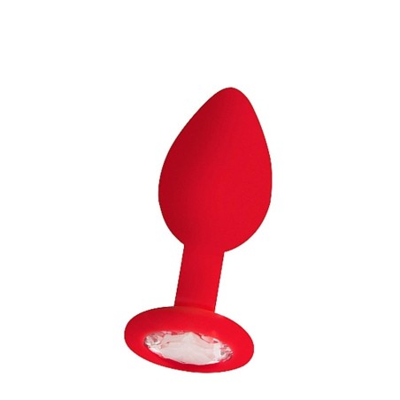 Regular Diamond Butt Plug - Red acquista online su Porky's Store