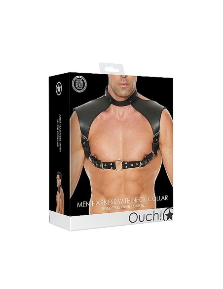 Men Harness with Neck Collar - One Size
