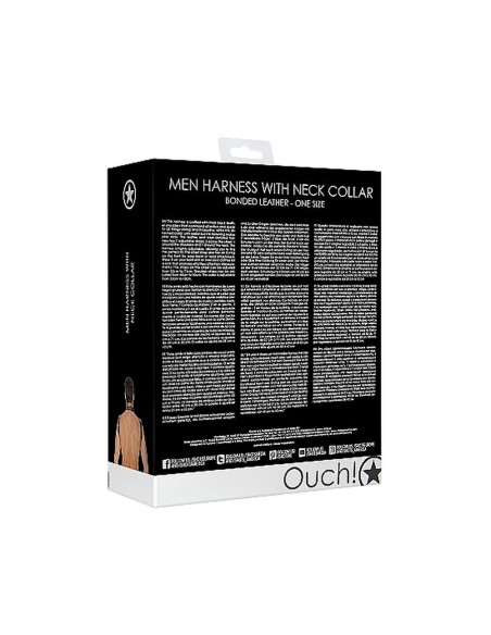 Men Harness with Neck Collar - One Size