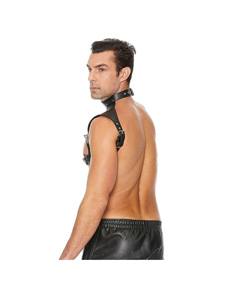 Men Harness with Neck Collar - One Size