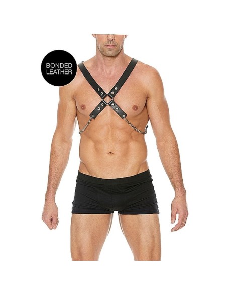 Men's Chain Harness - One Size - Black