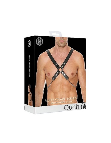 Men's Chain Harness - One Size - Black
