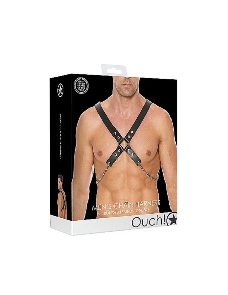 Men's Chain Harness - One Size - Black