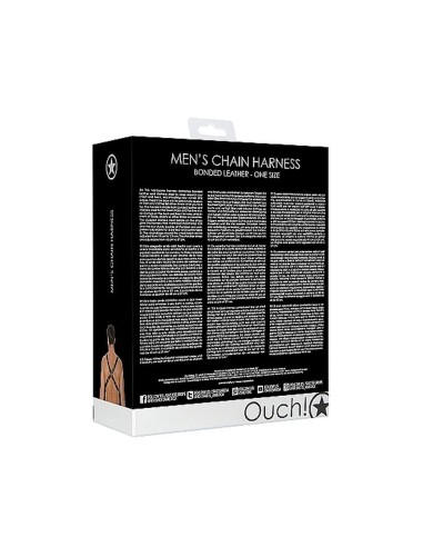 Men's Chain Harness - One Size - Black