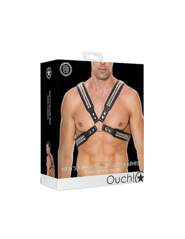 Men's Pyramid Stud Body Harness - One Sk