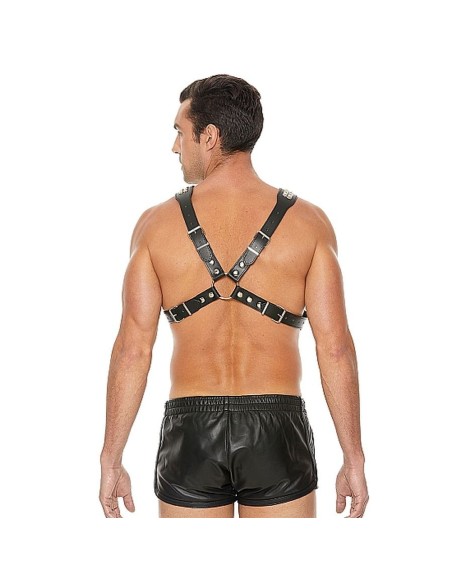 Men's Pyramid Stud Body Harness - One Sk