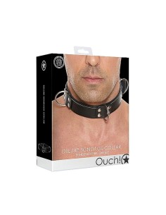 Deluxe Bondage Collar - One Size - Black