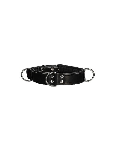 Deluxe Bondage Collar - One Size - Black