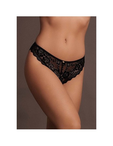 Claire - Elastic Lace Brief with Golden