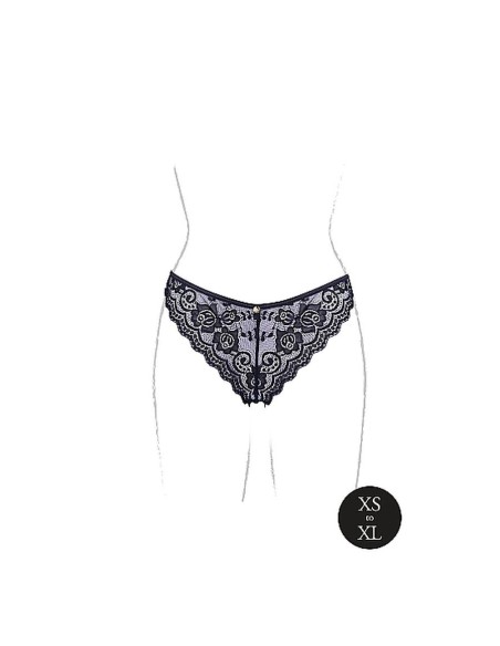 Claire - Elastic Lace Brief with Golden