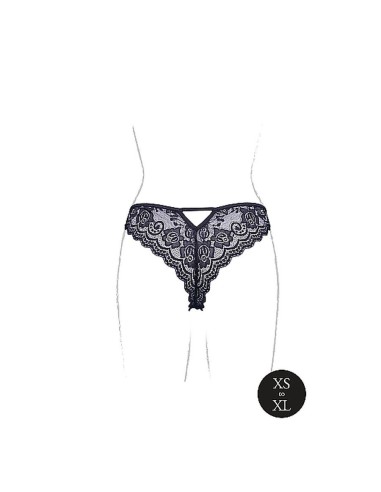 Claire - Elastic Lace Brief with Golden